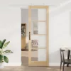 Csúszóajtó ORKDAL Barna 78 x 232 cm Fa és fém