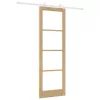 Csúszóajtó ORKDAL Barna 78 x 232 cm Fa és fém
