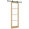 Csúszó Ajtó ORKDAL Barna 78 x 232 cm Fa és fém