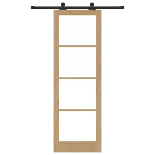 Csúszó Ajtó ORKDAL Barna 78 x 232 cm Fa és fém