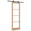 Csúszó Ajtó ORKDAL Barna 78 x 232 cm Fa és fém