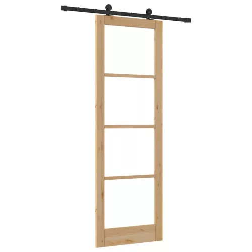 Csúszó Ajtó ORKDAL Barna 78 x 232 cm Fa és fém