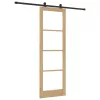 Csúszó Ajtó ORKDAL Barna 78 x 232 cm Fa és fém