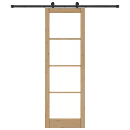 Csúszó Ajtó ORKDAL Barna 78 x 232 cm Fa és fém