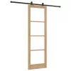 Csúszó Ajtó ORKDAL Barna 78 x 232 cm Fa és fém