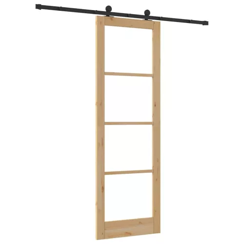 Csúszó Ajtó ORKDAL Barna 78 x 232 cm Fa és fém
