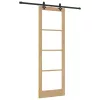 Csúszóajtó ORKDAL Barna 78 x 232 cm Fa és fém