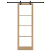 Csúszóajtó ORKDAL Barna 78 x 232 cm Fa és fém