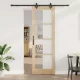 Csúszóajtó ORKDAL Barna 78 x 232 cm Fa és fém
