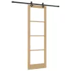 Csúszóajtó ORKDAL Barna 78 x 232 cm Fa és fém
