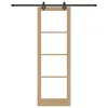 Csúszóajtó ORKDAL Barna 78 x 232 cm Fa és fém