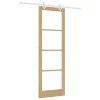 Csúszóajtó Barna 78 x 232 cm Fa és fém