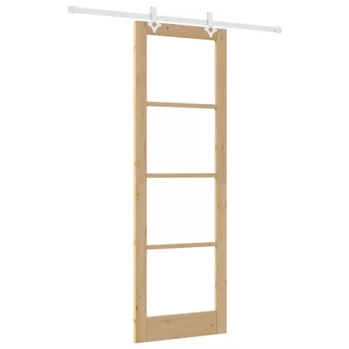 Csúszóajtó Barna 78 x 232 cm Fa és fém