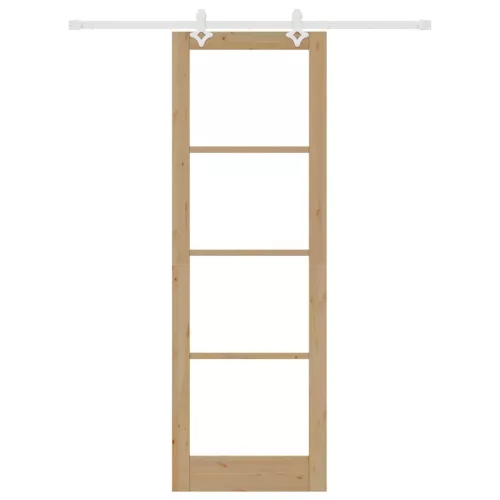 Csúszóajtó Barna 78 x 232 cm Fa és fém