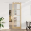 Csúszóajtó Barna 78 x 232 cm Fa és fém