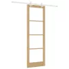 Csúszóajtó Barna 78 x 232 cm Fa és fém