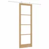 Csúszóajtó Barna 78 x 232 cm Fa és fém