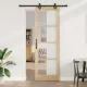 Csúszóajtó Egyéb Barna 78 x 232 cm Fa és fém