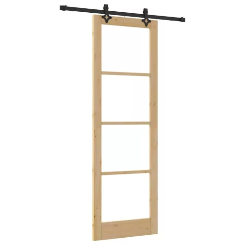Csúszóajtó Egyéb Barna 78 x 232 cm Fa és fém