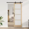 Csúszóajtó Egyéb Barna 78 x 232 cm Fa és fém