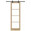 Csúszóajtó Egyéb Barna 78 x 232 cm Fa és fém