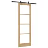 Csúszóajtó Egyéb Barna 78 x 232 cm Fa és fém