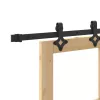 Csúszóajtó Egyéb Barna 78 x 232 cm Fa és fém