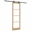 Csúszóajtó Egyéb Barna 78 x 232 cm Fa és fém