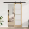 Csúszóajtó Egyéb Barna 78 x 232 cm Fa és fém