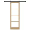 Egyszerű Csúszó Ajtó Barna 78 x 232 cm Fa és fém