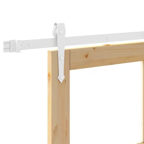 Egyszerű Csúszó Ajtó Barna 78 x 232 cm Fa és fém