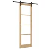 Csúszóajtó ORKDAL Barna 78 x 232 cm Fa és fém