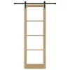Csúszóajtó ORKDAL Barna 78 x 232 cm Fa és fém