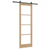 Csúszóajtó ORKDAL Barna 78 x 232 cm Fa és fém