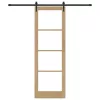 Csúszóajtó ORKDAL Barna 78 x 232 cm Fa és fém