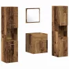 Fürdőszobabútor Szett 4 pcs Öreg fa 41 x 38.5 x 46 cm Faanyag