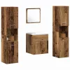 Fürdőszobabútor Szett 4 pcs Öreg fa 41 x 38.5 x 46 cm Faanyag