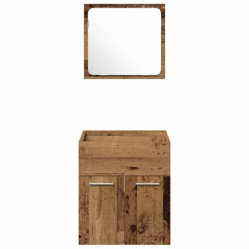 Fürdőszobabútor Szett 4 pcs Öreg fa 41 x 38.5 x 46 cm Faanyag