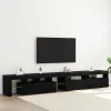 TV szekrények 3 pcs Musta tammi 260 x 36.5 x 40 cm Faanyag