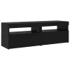 TV szekrények 3 pcs Musta tammi 260 x 36.5 x 40 cm Faanyag