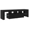 TV szekrények 3 pcs Musta tammi 260 x 36.5 x 40 cm Faanyag