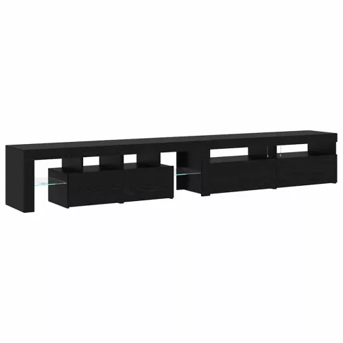 TV szekrények 3 pcs Musta tammi 260 x 36.5 x 40 cm Faanyag