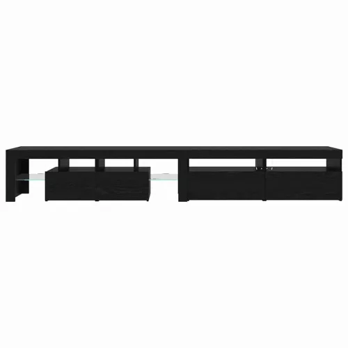 TV szekrények 3 pcs Musta tammi 260 x 36.5 x 40 cm Faanyag