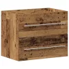 Mosdókagylós szekrény fiókkal 2 pcs Régi fa 60 x 38.5 x 48 cm