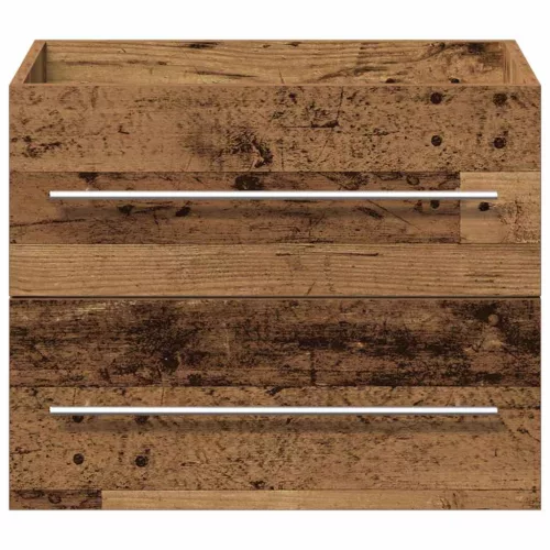 Mosdókagylós szekrény fiókkal 2 pcs Régi fa 60 x 38.5 x 48 cm