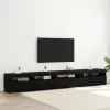 TV szekrény 3 pcs Musta tammi 270 x 35 x 40 cm Faanyag