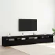 TV szekrény 3 pcs Musta tammi 270 x 35 x 40 cm Faanyag