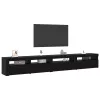 TV szekrény 3 pcs Musta tammi 270 x 35 x 40 cm Faanyag