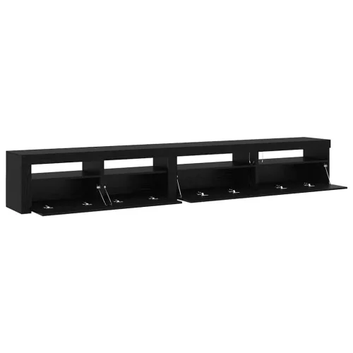 TV szekrény 3 pcs Musta tammi 270 x 35 x 40 cm Faanyag