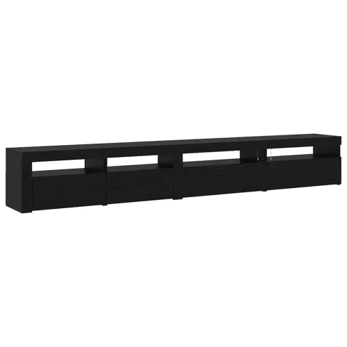 TV szekrény 3 pcs Musta tammi 270 x 35 x 40 cm Faanyag
